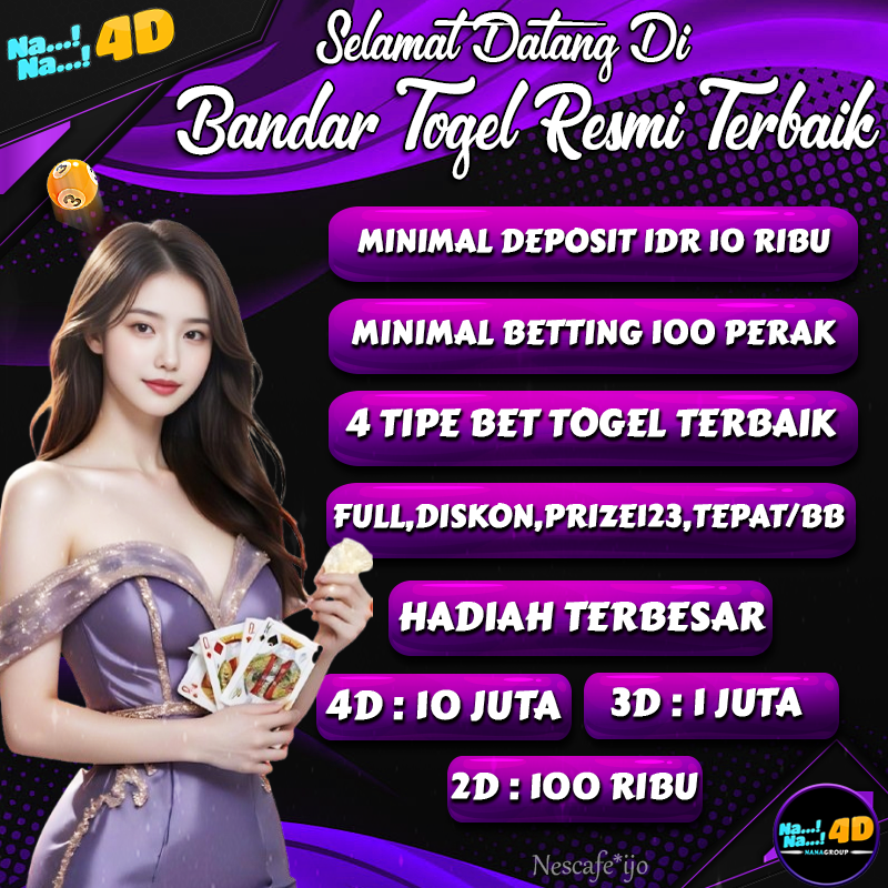 NANA4D Daftar Bandar Togel Terbaik Dengan 95 Pasaran Resmi - Selamat datang di Nana4D daftar bandar togel terbaik dengan 95 pasaran